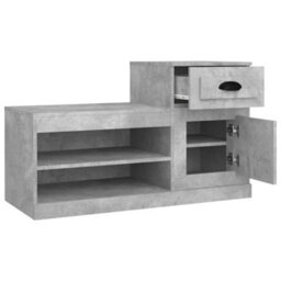 Berkfield Elegant Shoe Cabinet Concrete Grey 100X42X60 Cm Engineered Wood - thumbnail 8