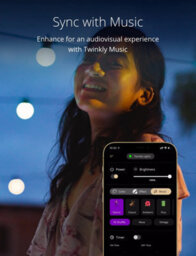 Twinkly Festoon App-Controlled Led Bulb Lights String With 20 Aww (Warm To Cool White) 10M Black Cable In/outdoor Smart Lights - thumbnail 6