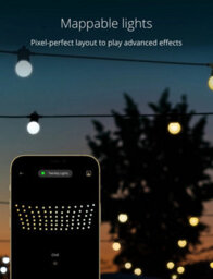 Twinkly Festoon App-Controlled Led Bulb Lights String With 20 Aww (Warm To Cool White) 10M Black Cable In/outdoor Smart Lights - thumbnail 4