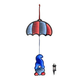 Samuel Alexander 60Cm Parachuting Christmas Infinity Gonk Hanging Decoration With Multi-Coloured Leds - thumbnail 8