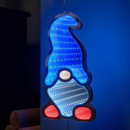 Samuel Alexander 60Cm Parachuting Christmas Infinity Gonk Hanging Decoration With Multi-Coloured Leds - thumbnail 5