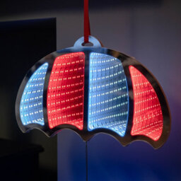 Samuel Alexander 60Cm Parachuting Christmas Infinity Gonk Hanging Decoration With Multi-Coloured Leds - thumbnail 4