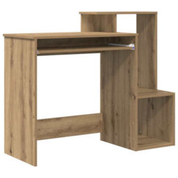 Walplus Desk With Shelf Artisan Oak 106 X 40 X 88.5 Cm Engineered Wood - thumbnail 2