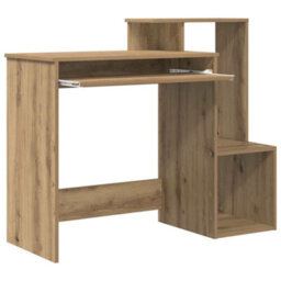 Walplus Desk With Shelf Artisan Oak 106 X 40 X 88.5 Cm Engineered Wood - thumbnail 5