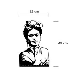 Decortie Frida Modern Metal Wall Art Home Decorative Ornament, Black - thumbnail 4