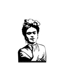 Decortie Frida Modern Metal Wall Art Home Decorative Ornament, Black - thumbnail 2