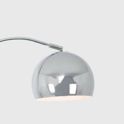 Valuelights Modern Designer Style Polished Chrome Curved Floor Lamp Base - thumbnail 3