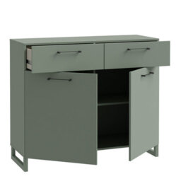 Furniture To Go Sali 2 Door  2 Drawer Chest In Sage Green - thumbnail 3