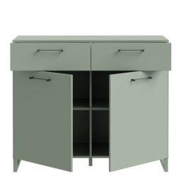 Furniture To Go Sali 2 Door  2 Drawer Chest In Sage Green - thumbnail 4