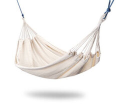 Primrose Ivory Outdoor Garden Double Hammock With Travel Bag & Fittings Included - thumbnail 1