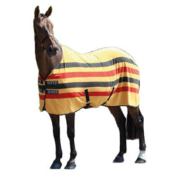 "Tempest Original Newmarket Standard-Neck Horse Fleece Rug Yellow/black/red (6 3"")" - thumbnail 1