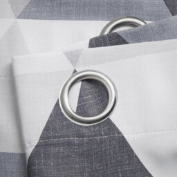 Luxury Living Mo Ring Top Printed Curtains Charcoal - thumbnail 3