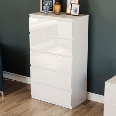 Lassic Vida Designs Glinton 5 Drawer Chest (100% Fsc), White - image 1