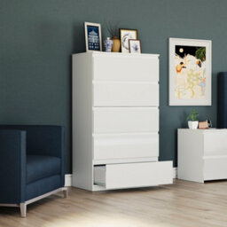 Lassic Vida Designs Glinton 5 Drawer Chest (100% Fsc), White - thumbnail 6