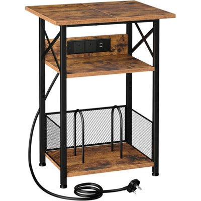 3 Tier Record Player Stand Side Table Vinyl Storage 100 Albums - image 1