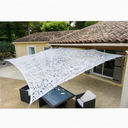 White 2X3M Rectangular Shade Sail Uv Resistant Camouflage - thumbnail 6