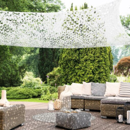 White 2X3M Rectangular Shade Sail Uv Resistant Camouflage - thumbnail 5