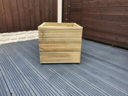 Square Wooden Treated Decking Planters Pots 50Cm X 50Cm 4 Layers - 50Cm - thumbnail 1