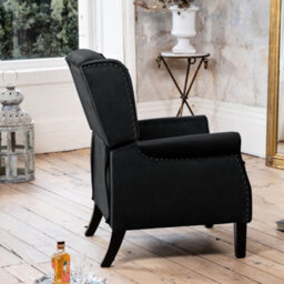 Annapoli Recliner Armchair - Black - thumbnail 7