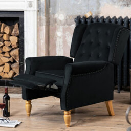 Annapoli Recliner Armchair - Black - thumbnail 2
