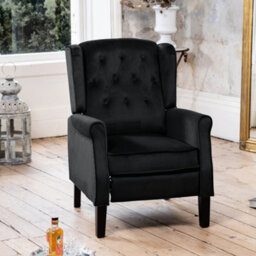 Annapoli Recliner Armchair - Black - thumbnail 4
