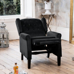 Annapoli Recliner Armchair - Black - thumbnail 6