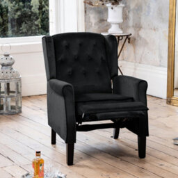 Annapoli Recliner Armchair - Black - thumbnail 5