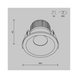 Luminosa Lighting Luminosa Zoom Outdoor Recessed Downlight Black 4000K 670Lm Ip65 - thumbnail 2