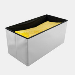 Home Republic Faux Leather Storage Ottoman - Three Seater White - thumbnail 3