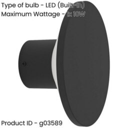 Loops Sleek Modern Black Led Wall Light For Indoor Home Decor - Model 901839 - thumbnail 2