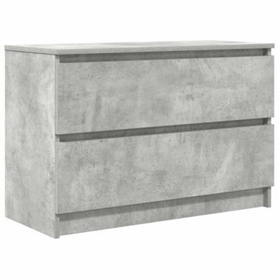 Berkfield Durable Tv Cabinet Concrete Grey 80X35X54 Cm Engineered Wood