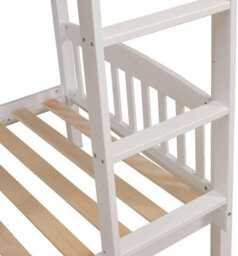 Kosy Koala Bunk Bed Kids White 3Ft With Mattress Single Pine Wooden Children Bedroom Furniture - thumbnail 6