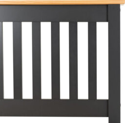 Seconique Monaco 4Ft6 Double Bed Low Foot End In Grey And Oak - thumbnail 8