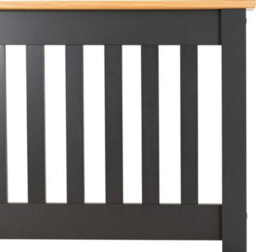 Seconique Monaco 4Ft6 Double Bed Low Foot End In Grey And Oak - thumbnail 5