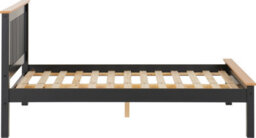 Seconique Monaco 4Ft6 Double Bed Low Foot End In Grey And Oak - thumbnail 6