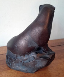 Inspirational Gifting Miniature Otter Sculpture Garden Ornament Statue - thumbnail 3
