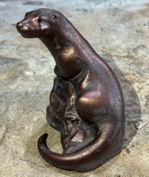 Inspirational Gifting Miniature Otter Sculpture Garden Ornament Statue - thumbnail 6