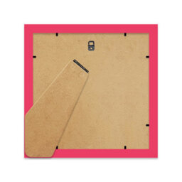 "6X6"" Bright Pink Picture Frame - 6X6"" Square Frame With 3X3"" Mount For 6X6""/3X3"" Pictures Art Deco Style Room Decor, 1 Pack" - thumbnail 3