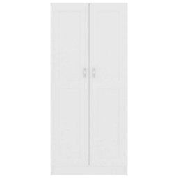 Vidaxl Book Cabinet White 82.5X30.5X185.5 Cm Engineered Wood Book Cabinets - thumbnail 6