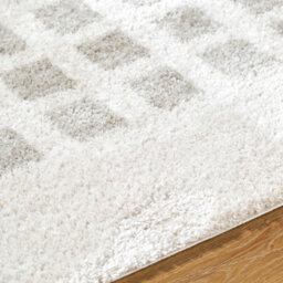 Livabliss Fossay Shaggy-Washable Beige Grey Modern Hig Pile Living Bedroom Rug 140 X 200 Cm Easy Care, Non Shedding - thumbnail 3
