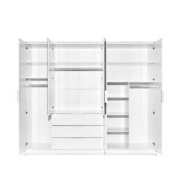 Arte Togo 255Cm Lava Matt Hinged Door Wardrobe - Striking Mirror Storage For Modern Spaces - thumbnail 2
