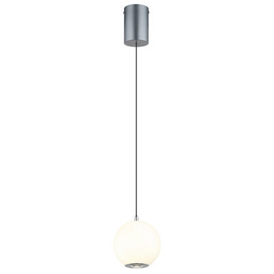 Luminosa Lighting Luminosa Simmons Slim Pendant Ceiling Light Matt Grey Led 4000K - image 1
