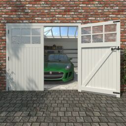 Green & Taylor Swinging Glazed Garage Door Pair, (H)2135mm (W)2135mm (T)44mm - thumbnail 8