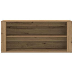 Berkfield Elegant Shoe Bench Artisan Oak 100X35X45 Cm Engineered Wood - thumbnail 4