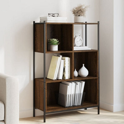 Berkfield Bookcase Brown Oak 72X28X109 Cm Engineered Wood - image 1