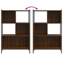 Berkfield Bookcase Brown Oak 72X28X109 Cm Engineered Wood - thumbnail 8