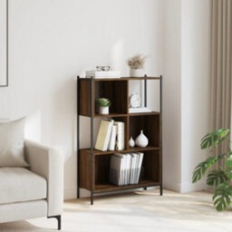 Berkfield Bookcase Brown Oak 72X28X109 Cm Engineered Wood - thumbnail 3