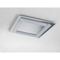 Luminosa Lighting Luminosa Verona Square Ceiling 4 Light 20W Led 3000K, 1800Lm, Satin Aluminium/frosted Acrylic - thumbnail 2