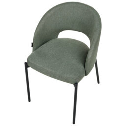 Beliani Set Of 2 Dining Chairs Penny Fabric Dark Green - thumbnail 6