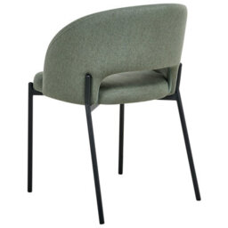 Beliani Set Of 2 Dining Chairs Penny Fabric Dark Green - thumbnail 7
